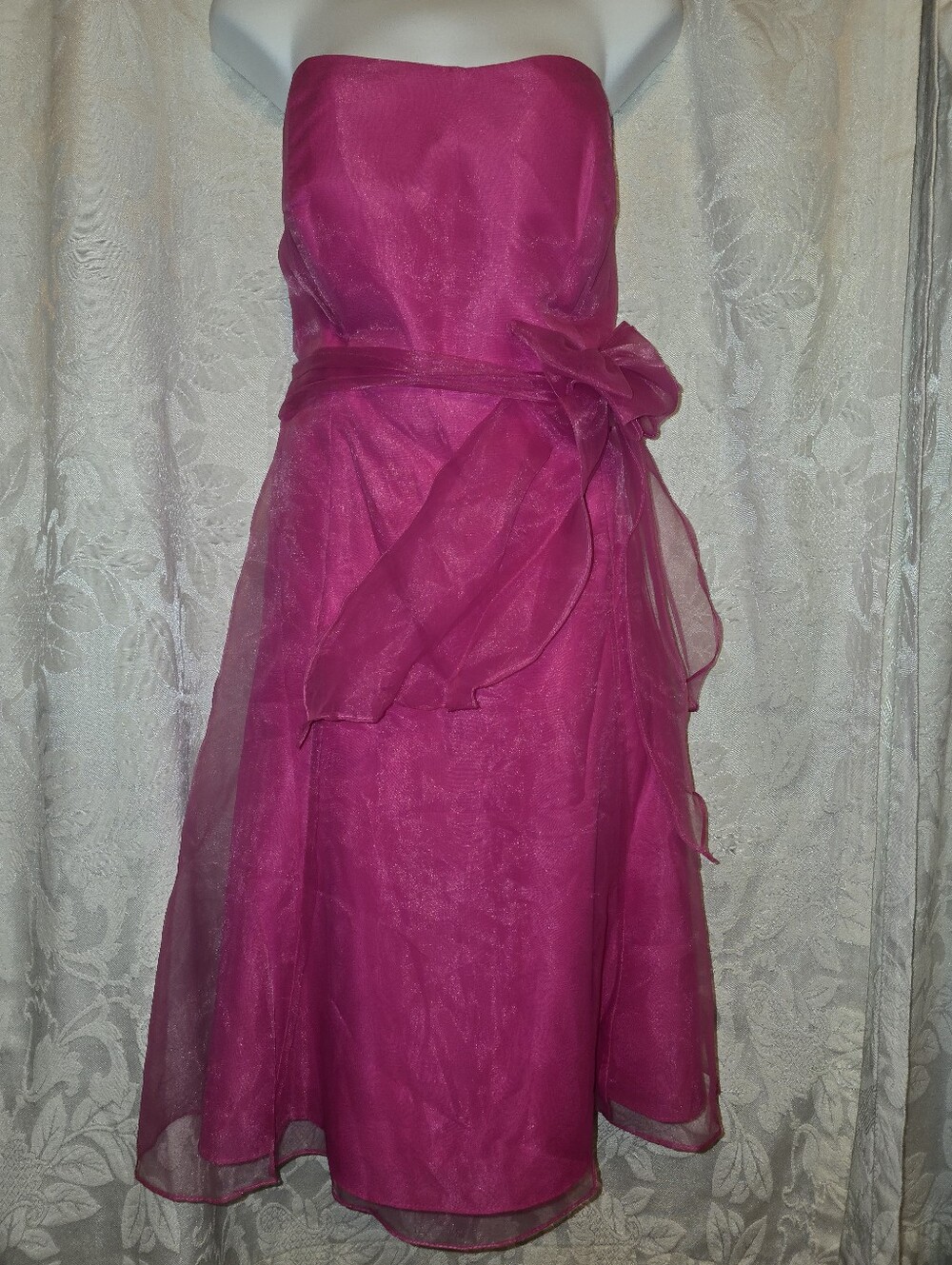 Alfred Angelo Bright Pink Bridesmaid / Prom / Formal Dress 18W
